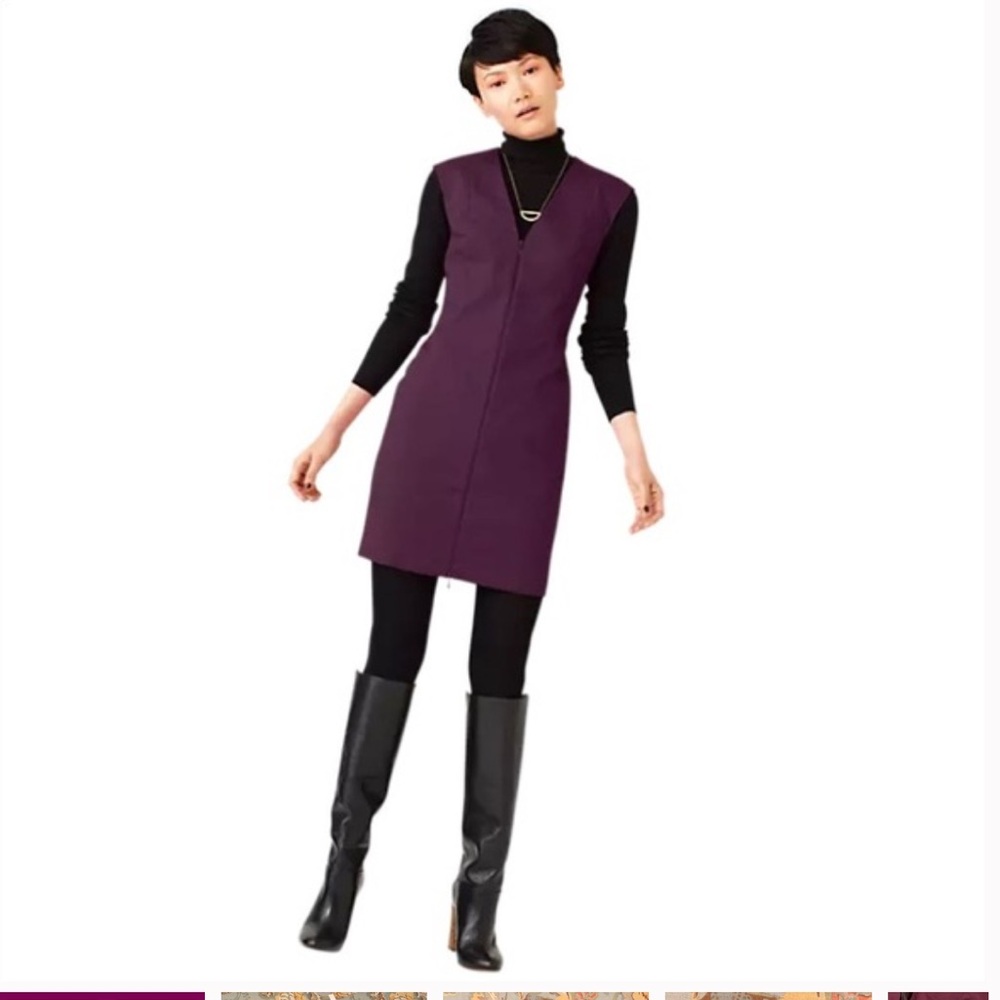 Kate Spade Saturday Let’s Make Contact Plum Dress Size 10